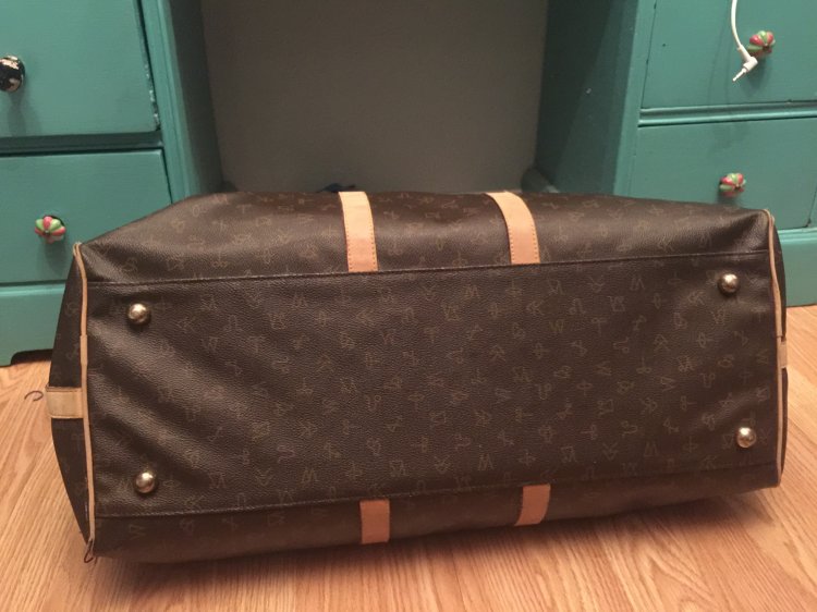 HELP! Identify this vtg. Keepall style luggage (louis vuitton look a like) | Vintage Fashion ...