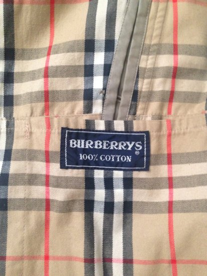 vintage burberry labels