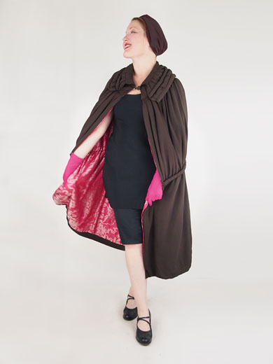item209.1-20s-vintage-brown-silk-cocoon-coat-pink-silk-jacquard-lining.jpg