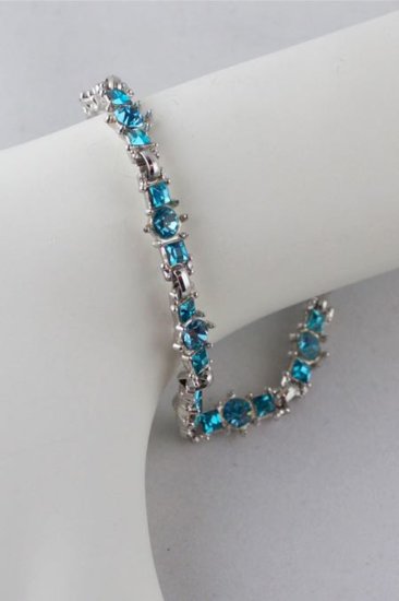JB66-turquoise aqua rhinestone bracelet deco 1930s delicate - 3.jpg