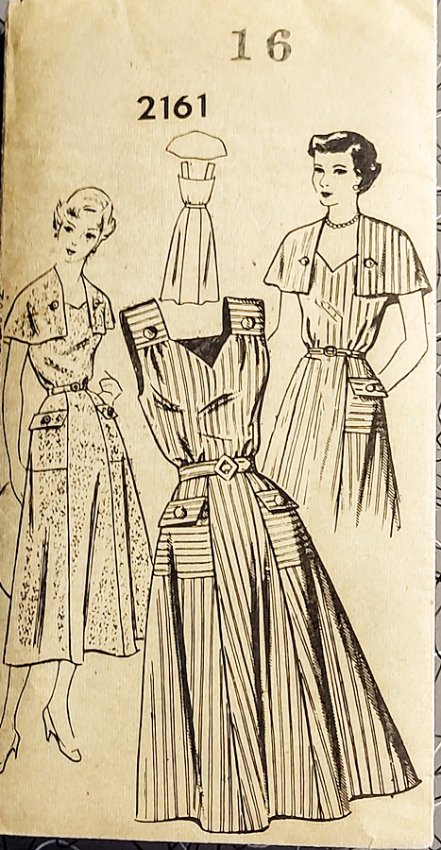 late 1940s sundress with short capelet sewing pattern vintage.jpg