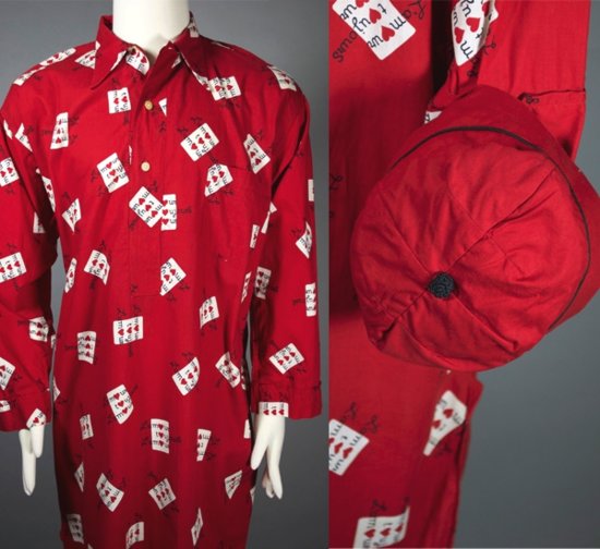 LG138-unisex nightshirt mens 1950s novelty print fabric hearts love.jpg