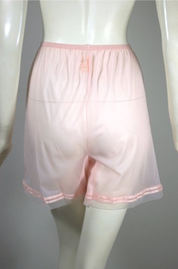 LG172-pale pink sheer nylon tap pant 1950s underwear XS-S - 4.jpg
