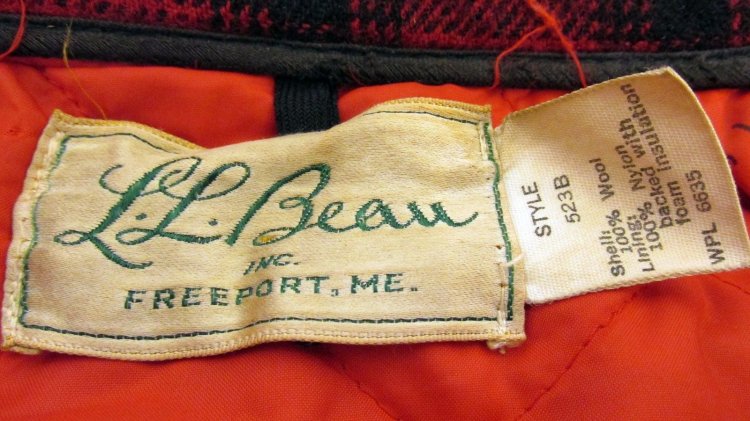 Identifying LL Bean Wool Hunting Jacket Label- 1950's or 1960's ...