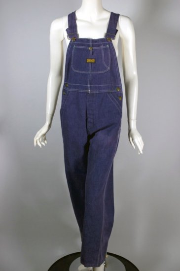 LP46-dark blue denim bib overalls 1950s-60s workwear - 03.jpg