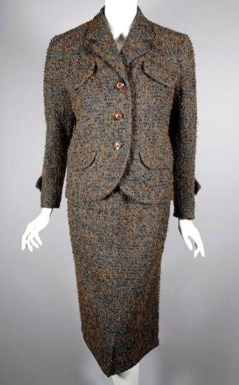 LST107-nubby tweed wool skirt suit late 1950s boxy jacket - 3.jpg