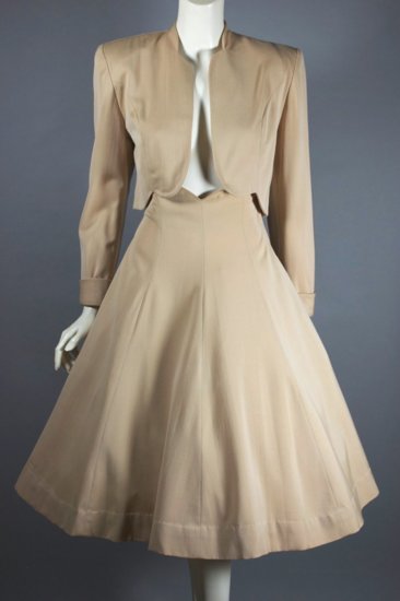 LST123-New Look skirt suit early 1950s gabardine full skirt - 04.jpg