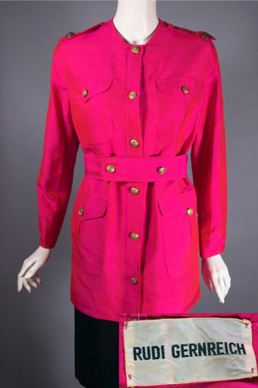 LST124-neon pink silk safari jacket late 1960s Rudi Gernreich - 2 copy.jpg