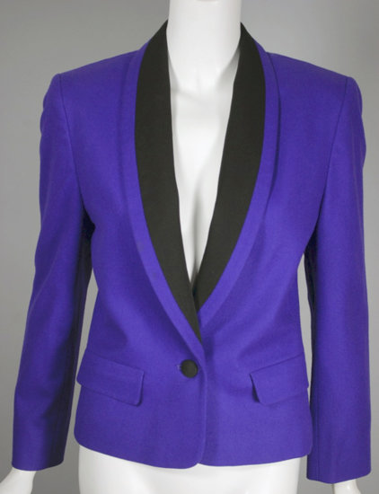 LST60-purple early 90s Pendelton ladies tuxedo jacket - 1.jpg