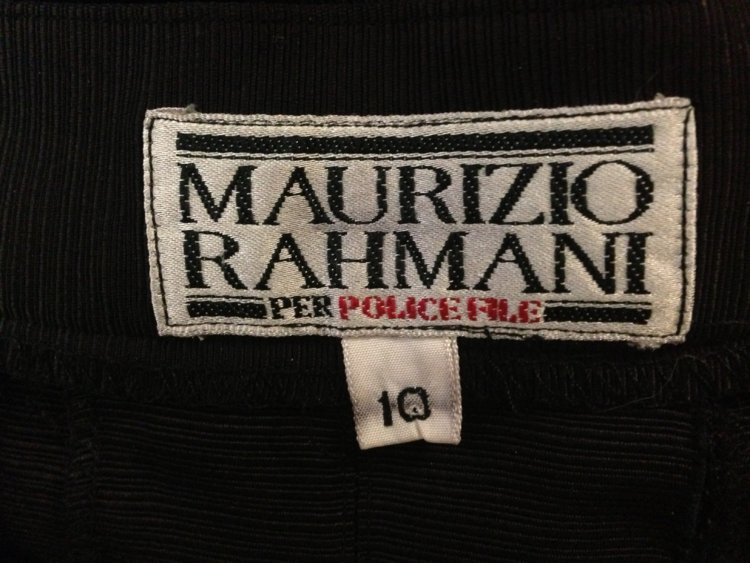 Maurizio Rahmani Per Police File Pleated long Culottes in eggplant 70s (5).JPG
