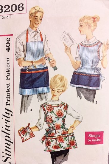 mens womens apron and pot holder pattern simplicity 60s.jpg