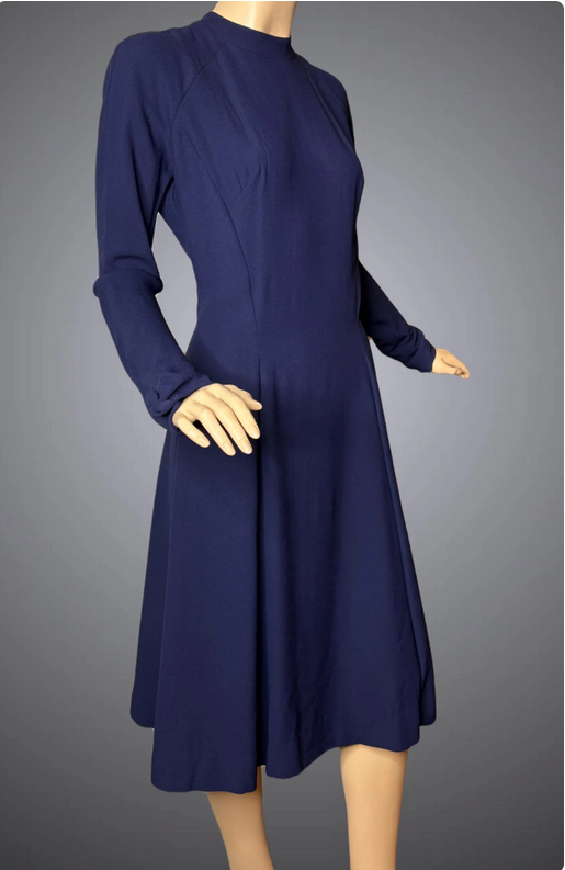 navy blue dress alfred werber.png