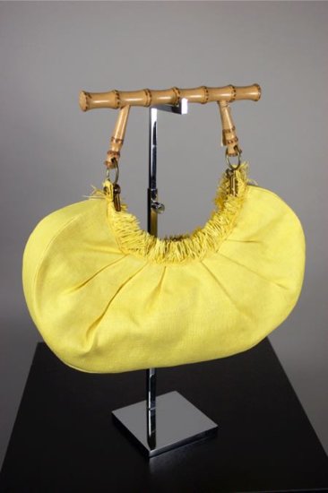 P352-bright yellow 1950s handbag bamboo handle tiki tropical - 2.jpg