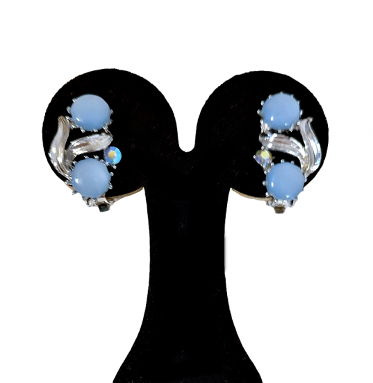 pale blue rhinestone lucite clip vtg earrings 50s another time vintage apparel 1.png