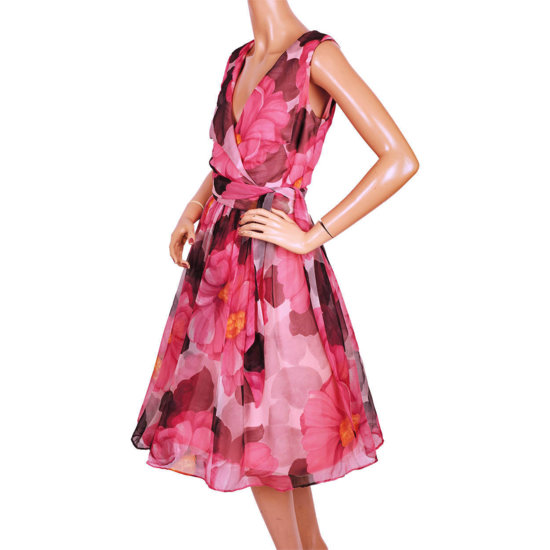 Pink Chiffon Floral Dress.jpg