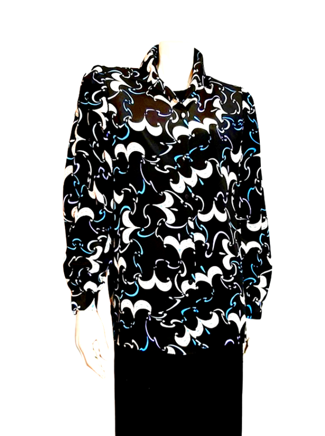 pucci designer black white print silk 80s blouse silk 2.png