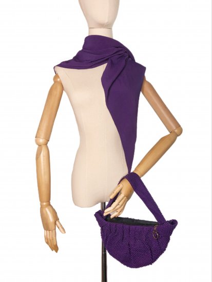 purple purse with scarf and mani.JPG