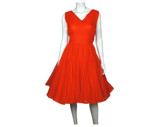 Red Nylon 50s Dress.jpg