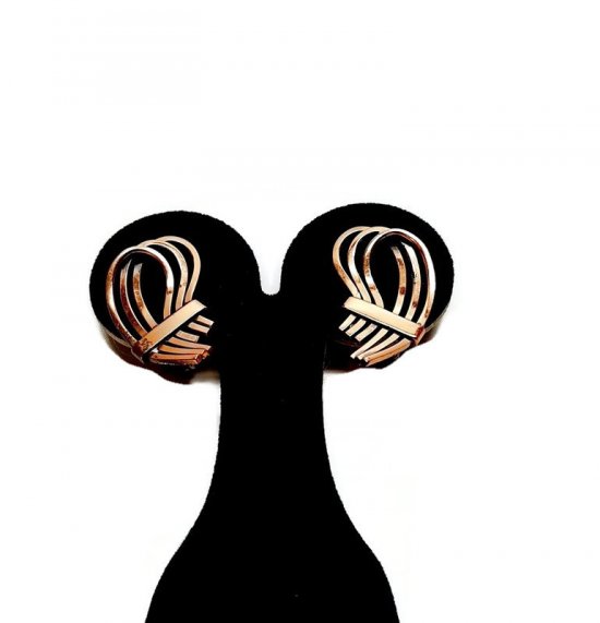 renoir swirled copper vtg clip earrings,free form design,bettebegoodvintage.jpg