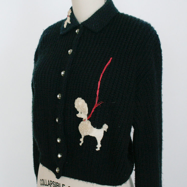 dating poodle cardigan sweater | Vintage Fashion Guild Forums