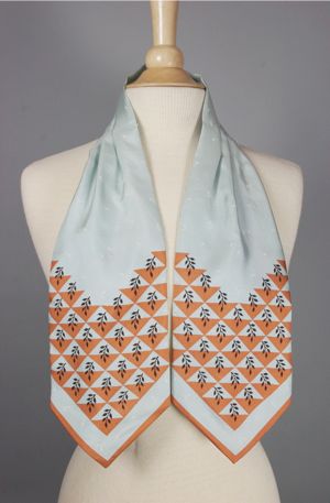 SC58-1950s pale blue silk ascot scarf Top Hit - 1.jpg