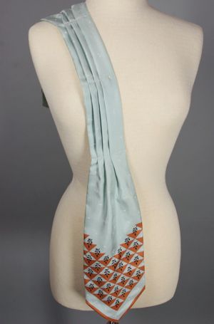 SC58-1950s pale blue silk ascot scarf Top Hit - 2.jpg