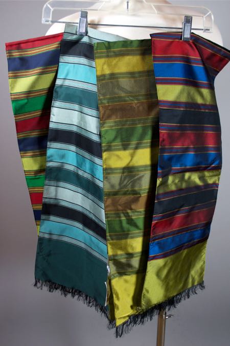 SC69-Italian striped silk scarf 1950s set of 4 50s scarves - 01.jpg