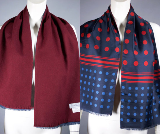 SC74-Christian Dior 1960s silk scarf cashmere reversible - 2.2.jpg