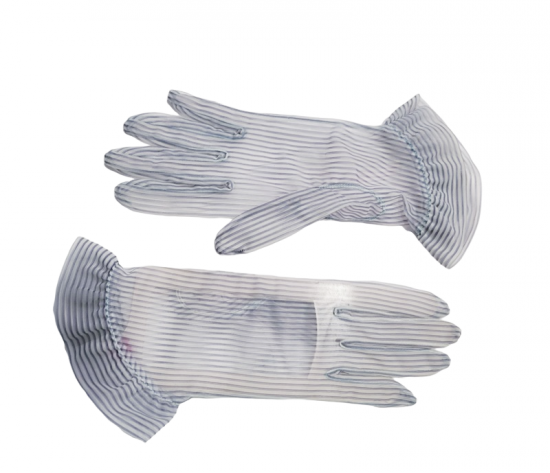 sheer blue striped nylon gloves ruffles 50s vintage 1.png