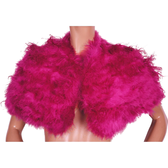 Shocling Pink Feather Cape.png