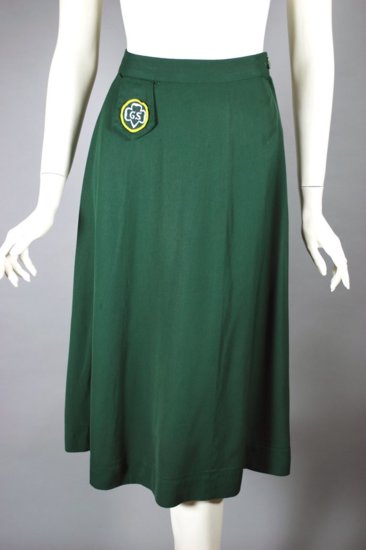SK113-Girl Scount leader uniform skirt early 1950s gabardine - 02.jpg