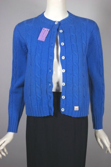 SW180-blue cable knit cardigan sweater 1960s Ladybug - 2.jpg