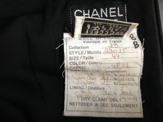 chanel clothing labels authentic - Google Search