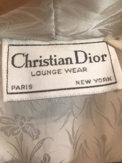 Christian Dior robe label dating | Vintage Fashion Guild Forums