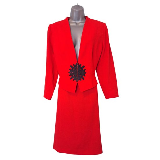Valentino Miss V Red Skirt Suit 02.jpg