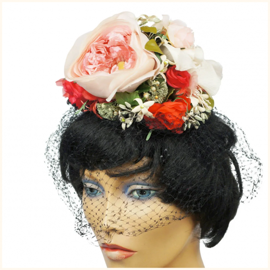 Vintage-1940s-Fascinator-Floral-Tilt-Hat.png
