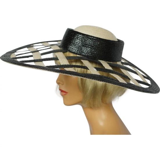 Vintage-1980s-Adolfo-II-Straw-Hat-Kentucky Derby.png