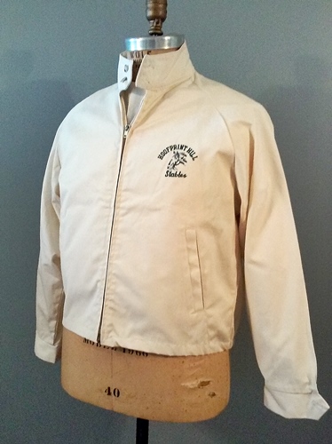 vintage horse stable jacket 60 70s,mens poplin racing jacket.jpg
