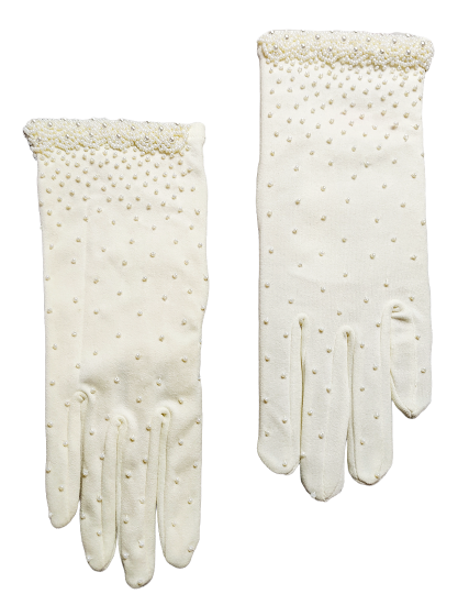 white nylon 50s 60 beaded gloves vintage short 1 unworn.png