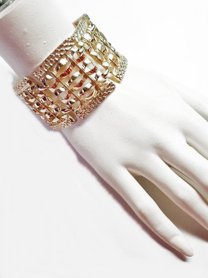 wide link goldtone vintage 1950s bracelet,cuff,costume,anothertimevintageapparel.jpg