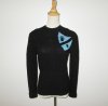 Black sweater with blue sequin design 009.JPG